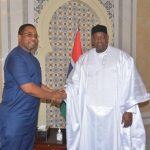 Gambie : en images, l&rsquo;audience du Président Barrow à Bougane Guèye Dany