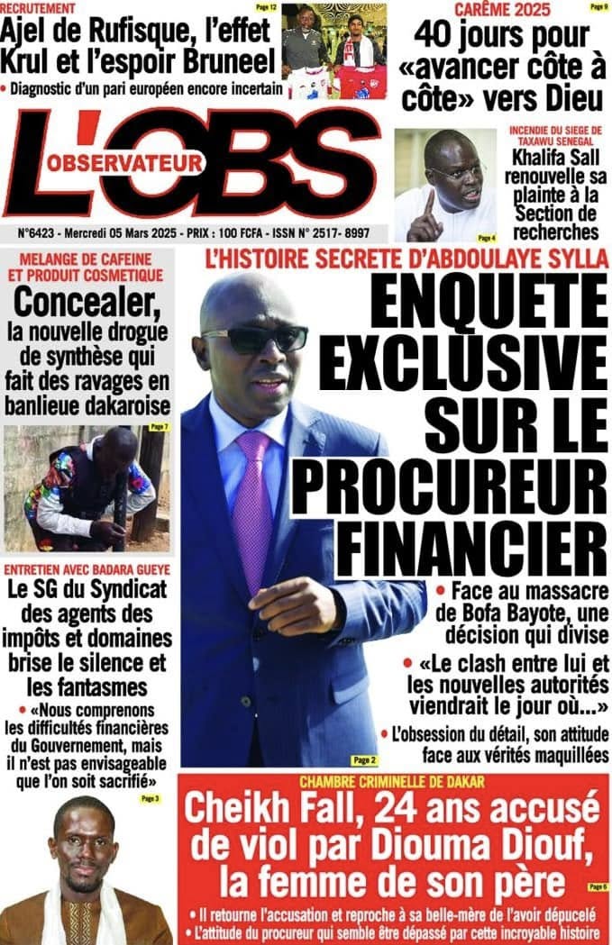 Unes des journaux du mercredi 05 mars 2025