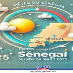 🌤️ Météo Sénégal – Lundi 24 mars 2025 : Soleil, chaleur et quelques vents secs à l’intérieur du pays