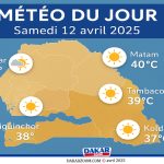 🌤️ Météo du jour – Samedi 12 avril 2025 : chaleur marquée à l’intérieur, douceur sur le littoral