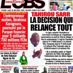 Sénégal : Unes des journaux du lundi 19 mai 2025