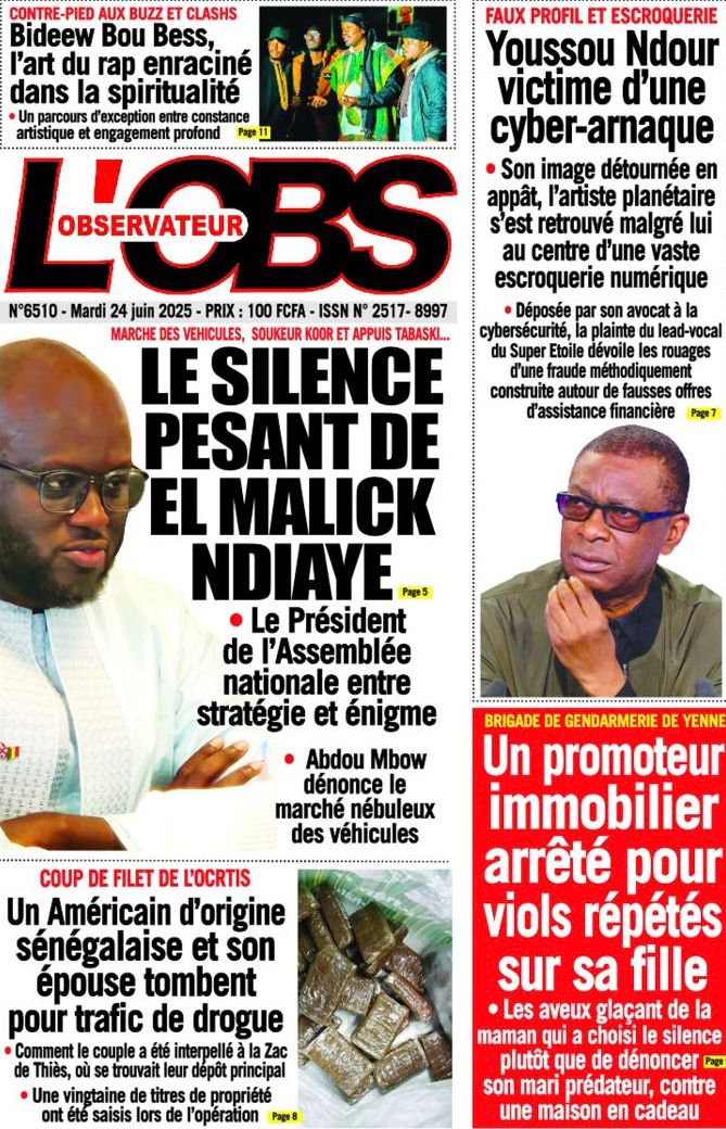 Sénégal : Unes des journaux du mardi 24 juin 2025
