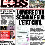 Sénégal / Unes des journaux du lundi 15 septembre 2025 : entre diplomatie, tensions sociales et actualité judiciaire